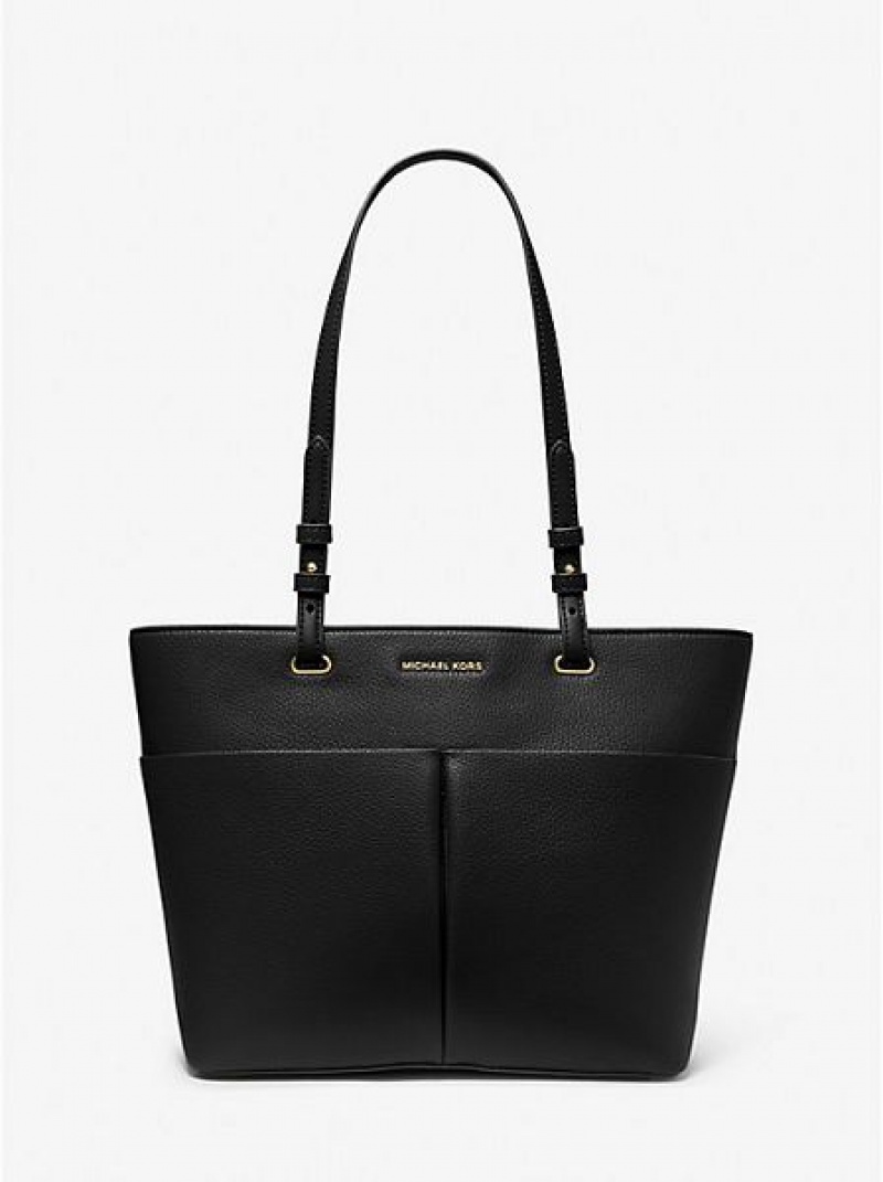 Sacs Fourre Tout Michael Kors Bedford Medium Faux Cuir Femme Noir | 347126-XDK