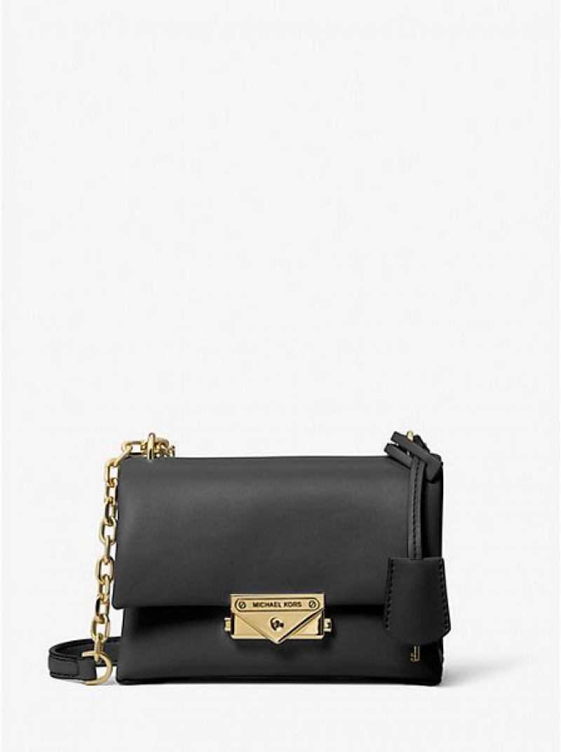 Sacs À Bandoulière Michael Kors Cece Small Faux Cuir Femme Noir | 148930-TPM