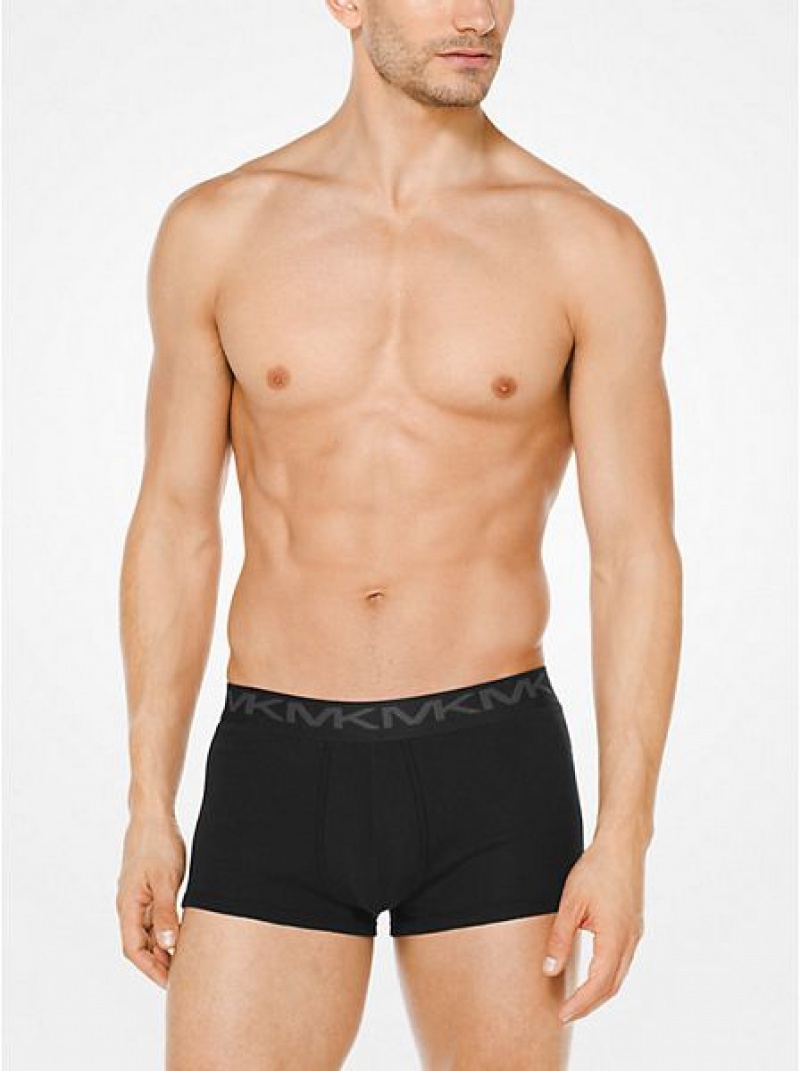 Trunks Michael Kors 3-pack Coton Homme Noir | 481395-OCP