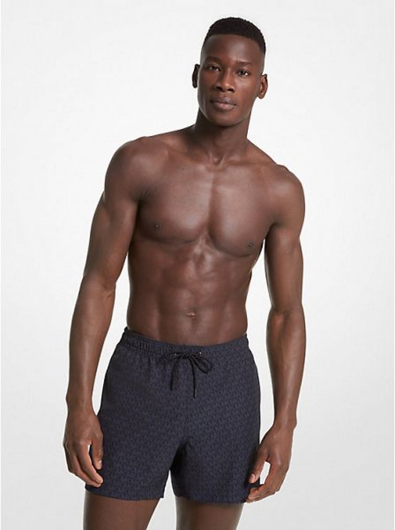 Trunks Michael Kors Logo Print Homme Noir | 954762-TKC